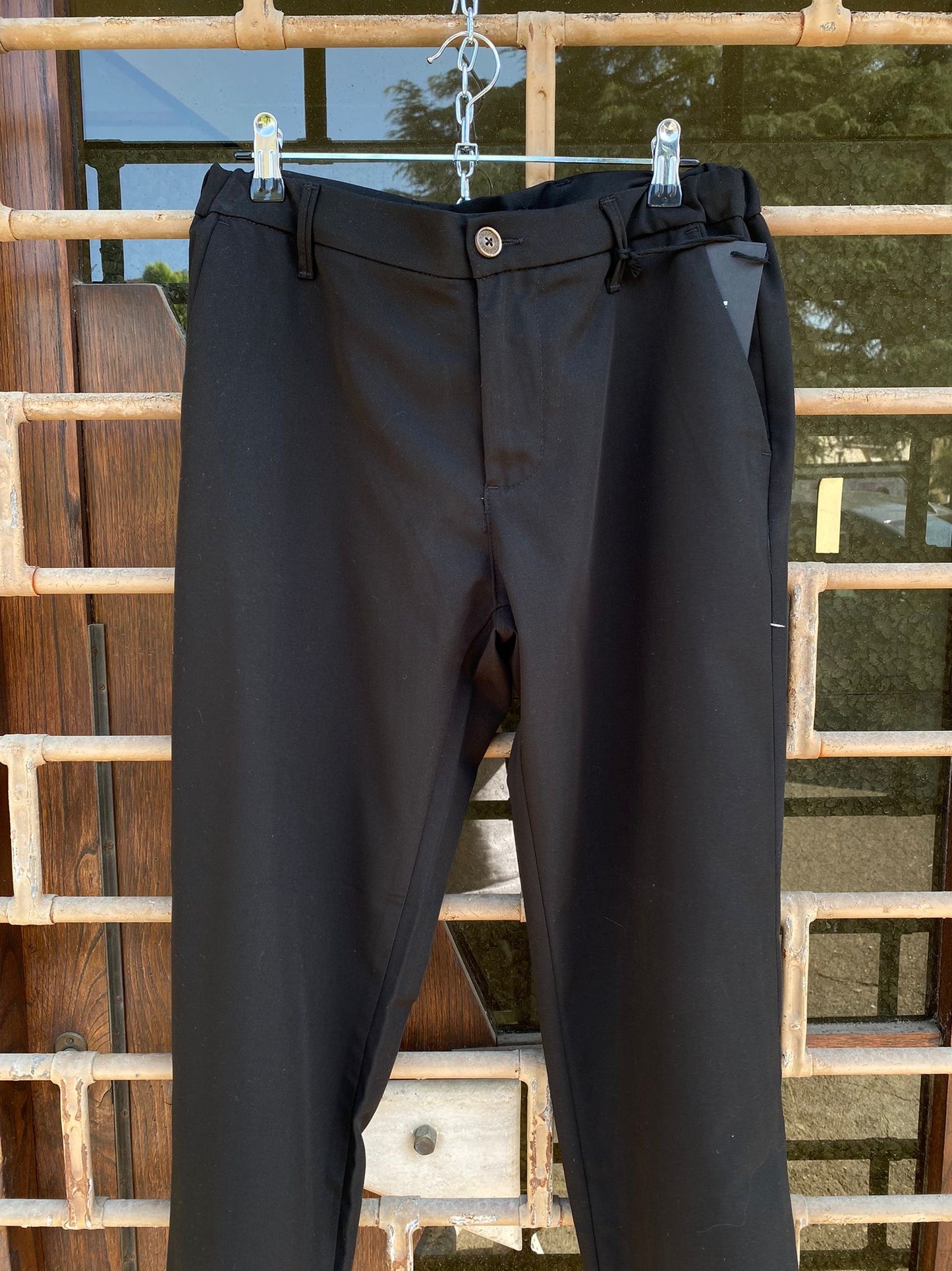 PANTALONE CINOS NERO MANO FREDDA GTP010 TELAMIRA SS 24