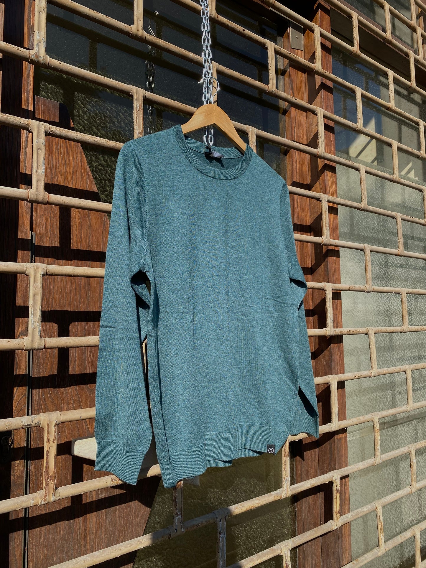 Maglia Lana girocollo Verde Telamira MV-040 A/W 25