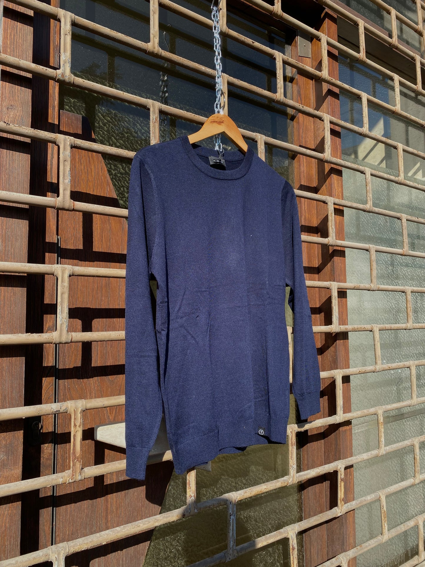 Maglia Lana girocollo Blu Telamira MV-040 A/W 25