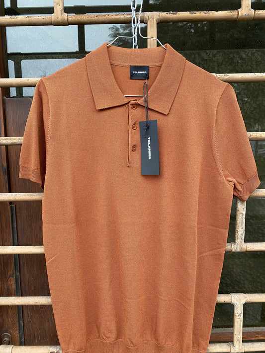 Polo in viscosa TABACCO MV-006 SS24