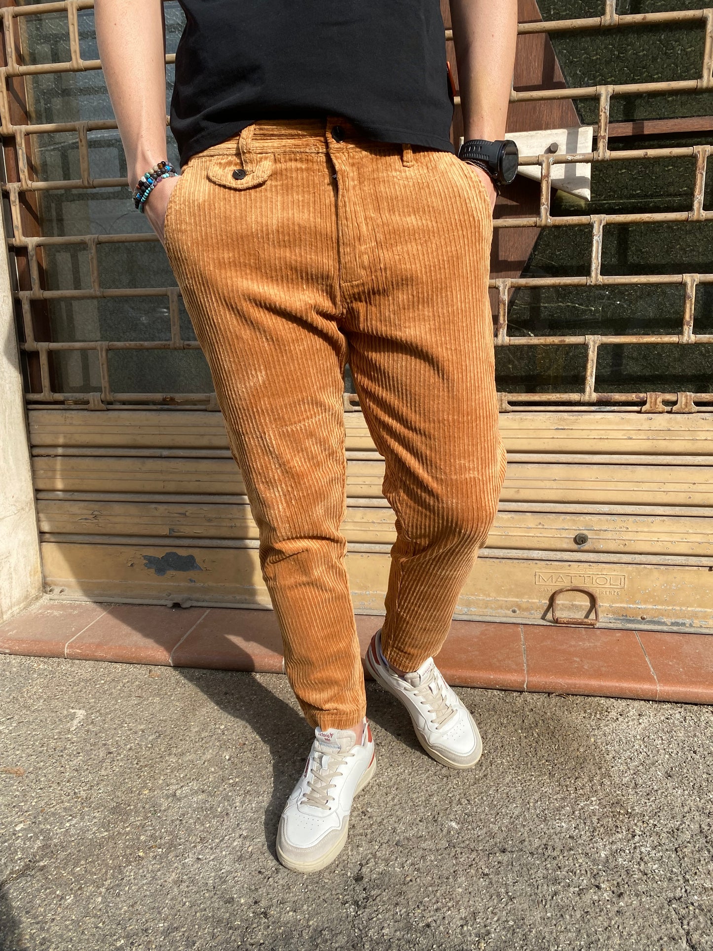 Pantalone velluto Camel BTP035 F/W 25